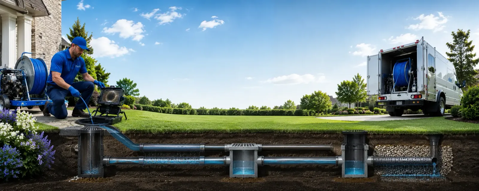 Outdoor drain cleaning information for Linn, KS